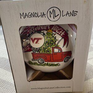 NWT Virginia Tech Ceramic Christmas Ornament by Magnolia Lane